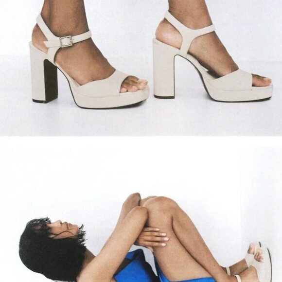 Zara High Heeled Platform Sandals EUR 37 - Picture 4 of 12